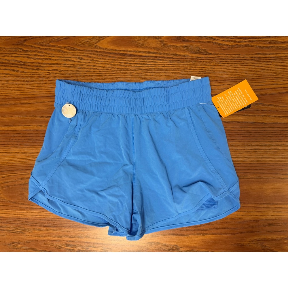 Avia Womens Running Shorts NEW Blue Active Performance L 12-14 AV13100056553